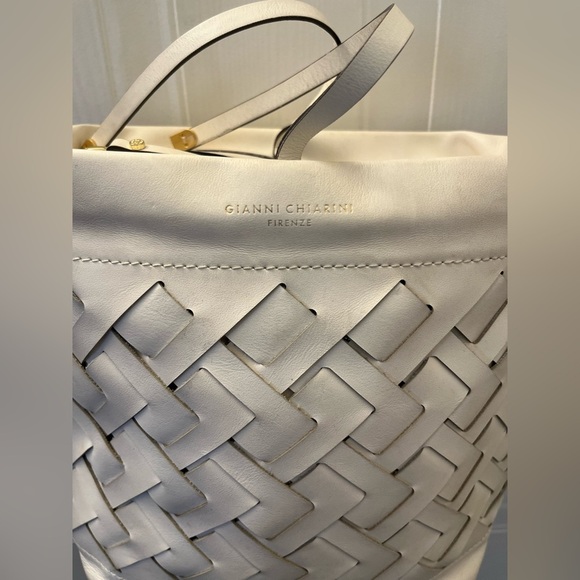 Gianni Chiarini Nur Nero Zip Top crossbody Bag in WHITE - Picture 9 of 16